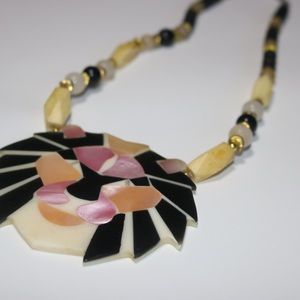 Vintage Lee Sands Lion Big Cat Necklace